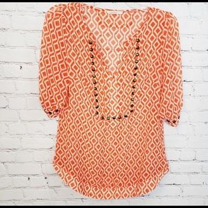 Hawthorn Moni Geo Print top with Camisole